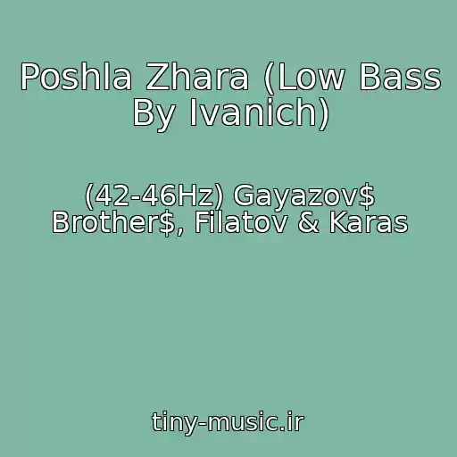 کاور آهنگ Poshla Zhara (Low Bass By Ivanich) از (42-46Hz) Gayazov$ Brother$, Filatov & Karas