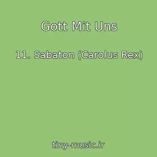 کاور آهنگ Gott Mit Uns از 11. Sabaton (Carolus Rex)