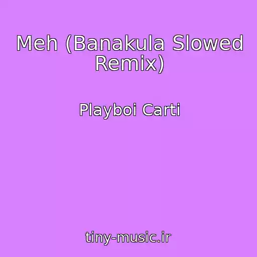 کاور آهنگ Meh (Banakula Slowed Remix) از Playboi Carti