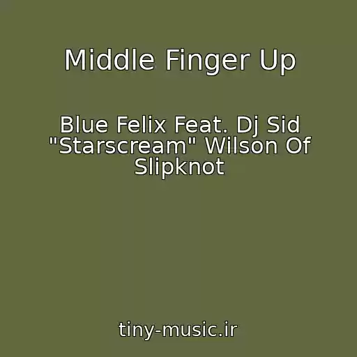 کاور آهنگ Middle Finger Up از Blue Felix Feat. Dj Sid "Starscream" Wilson Of Slipknot