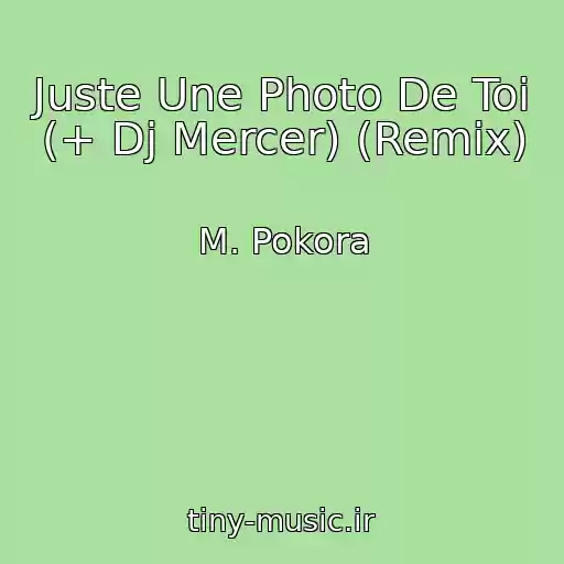 کاور آهنگ Juste Une Photo De Toi (+ Dj Mercer) (Remix) از M. Pokora
