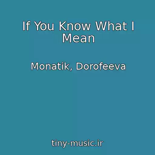 کاور آهنگ If You Know What I Mean از Monatik, Dorofeeva