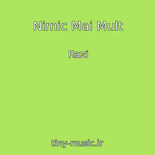 کاور آهنگ Nimic Mai Mult از Razi