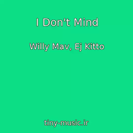 کاور آهنگ I Don't Mind از Willy Mav, Ej Kitto