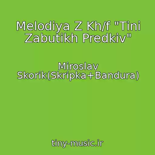 کاور آهنگ Melodіya Z Kh/f "Tіnі Zabutikh Predkіv" از Miroslav Skorik(Skripka+Bandura)