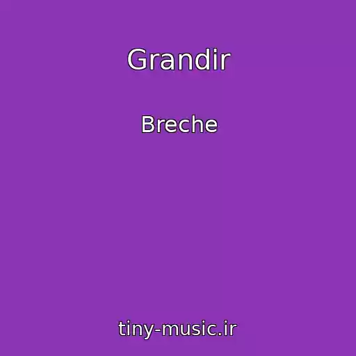 کاور آهنگ Grandir از Breche