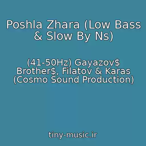 کاور آهنگ Poshla Zhara (Low Bass & Slow By Ns) از (41-50Hz) Gayazov$ Brother$, Filatov & Karas (Cosmo Sound Production)