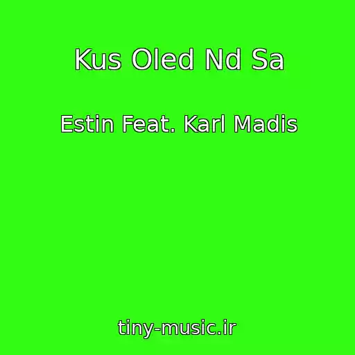 کاور آهنگ Kus Oled Nd Sa از Estin Feat. Karl Madis