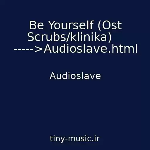 کاور آهنگ Be Yourself (Ost Scrubs/klinika)    ----->Audioslave.html از Audioslave