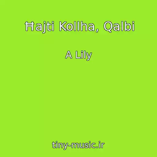 کاور آهنگ Ħajti Kollha, Qalbi از A Lily