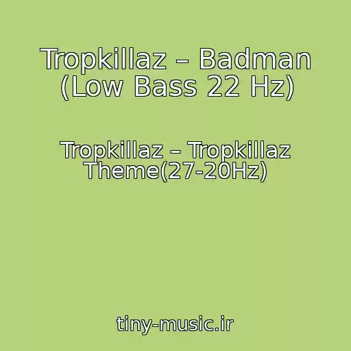 کاور آهنگ Tropkillaz – Badman (Low Bass 22 Hz) از Tropkillaz – Tropkillaz Theme(27-20Hz)
