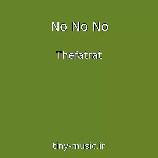 کاور آهنگ No No No از Thefatrat