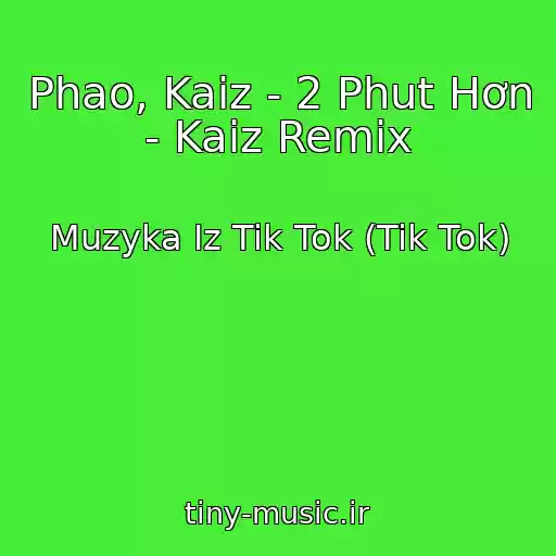 کاور آهنگ Phao, Kaiz - 2 Phut Hơn - Kaiz Remix از Muzyka Iz Tik Tok (Tik Tok)