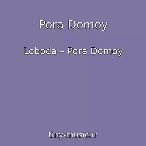 کاور آهنگ Pora Domoy از Loboda – Pora Domoy