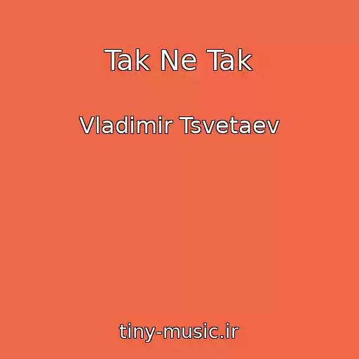 کاور آهنگ Tak Ne Tak از Vladimir Tsvetaev