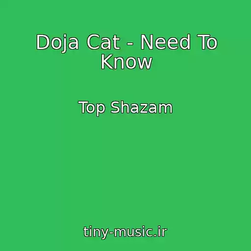 کاور آهنگ Doja Cat - Need To Know از Top Shazam