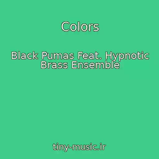 کاور آهنگ Colors از Black Pumas Feat. Hypnotic Brass Ensemble