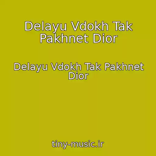 کاور آهنگ Delayu Vdokh Tak Pakhnet Dior از Delayu Vdokh Tak Pakhnet Dior