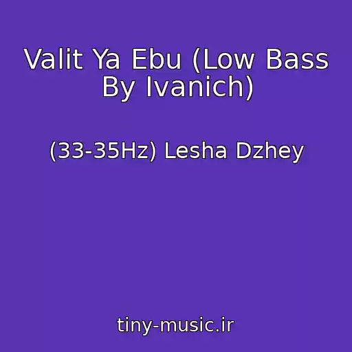 کاور آهنگ Valit Ya Ebu (Low Bass By Ivanich) از (33-35Hz) Lesha Dzhey