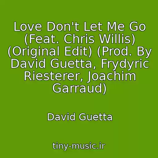 کاور آهنگ Love Don't Let Me Go (Feat. Chris Willis) (Original Edit) (Prod. By David Guetta, Frydyric Riesterer, Joachim Garraud) از David Guetta