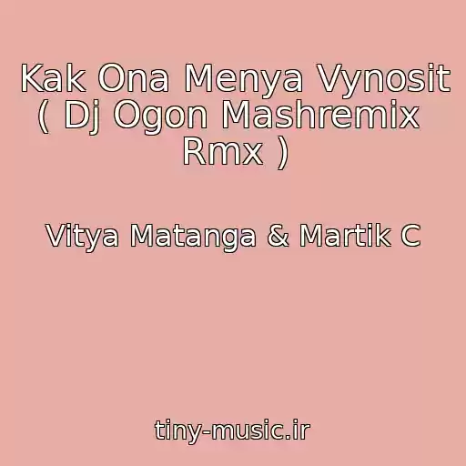 کاور آهنگ Kak Ona Menya Vynosit ( Dj Ogon Mashremix  Rmx ) از Vitya Matanga & Martik C