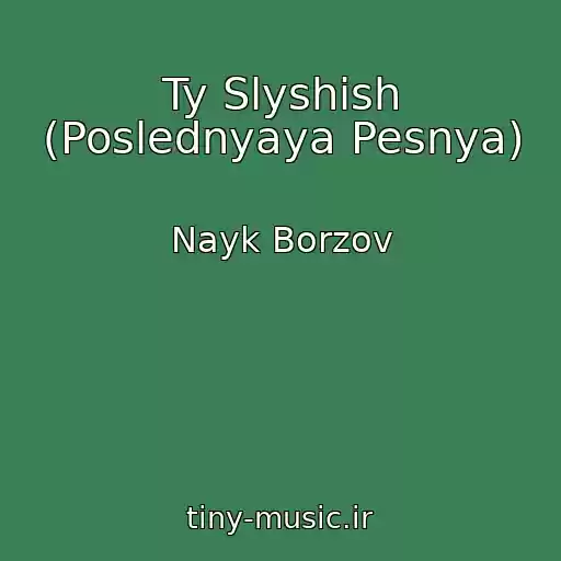 کاور آهنگ Ty Slyshish (Poslednyaya Pesnya) از Nayk Borzov