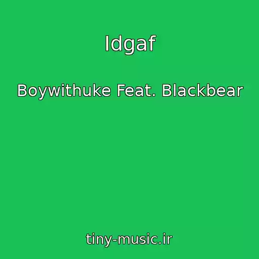 کاور آهنگ Idgaf از Boywithuke Feat. Blackbear