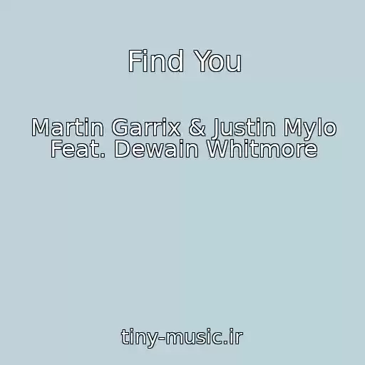 کاور آهنگ Find You از Martin Garrix & Justin Mylo Feat. Dewain Whitmore