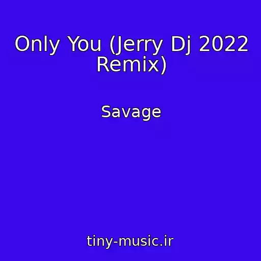 کاور آهنگ Only You (Jerry Dj 2022 Remix) از Savage