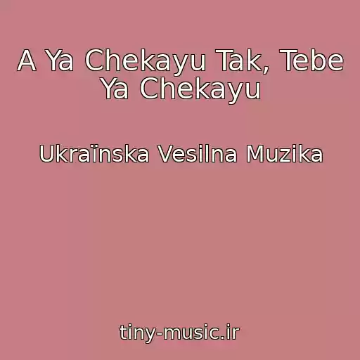 کاور آهنگ A Ya Chekayu Tak, Tebe Ya Chekayu از Ukraїnska Vesіlna Muzika