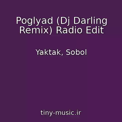 کاور آهنگ Poglyad (Dj Darling Remix) Radio Edit از Yaktak, Sobol