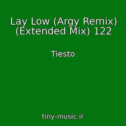 کاور آهنگ Lay Low (Argy Remix) (Extended Mix) 122 از Tiesto