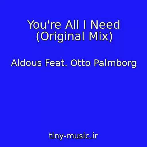 کاور آهنگ You're All I Need (Original Mix) از Aldous Feat. Otto Palmborg