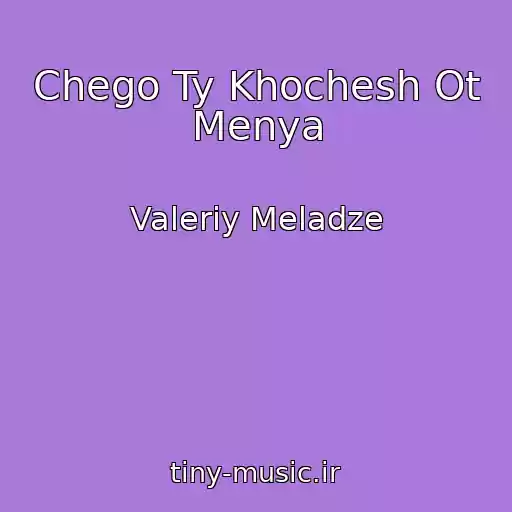 کاور آهنگ Chego Ty Khochesh Ot Menya از Valeriy Meladze