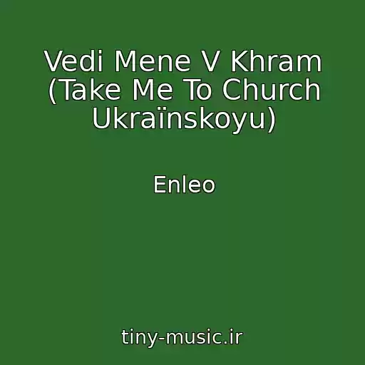 کاور آهنگ Vedi Mene V Khram (Take Me To Church Ukraїnskoyu) از Enleo