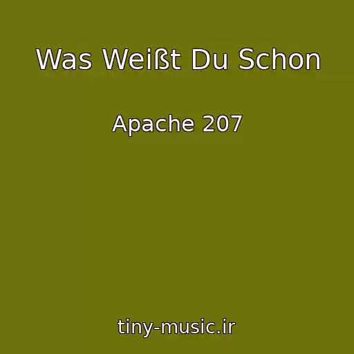 کاور آهنگ Was Weißt Du Schon از Apache 207