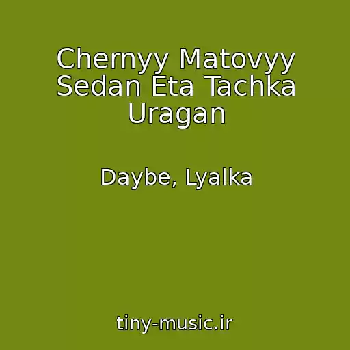 کاور آهنگ Chernyy Matovyy Sedan Eta Tachka Uragan از Daybe, Lyalka
