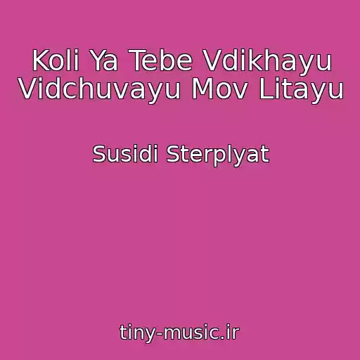 کاور آهنگ Koli Ya Tebe Vdikhayu Vіdchuvayu Mov Lіtayu از Susіdi Sterplyat