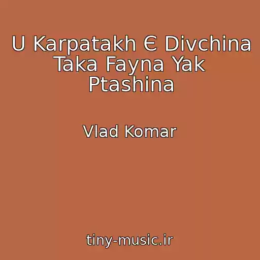 کاور آهنگ U Karpatakh Є Dіvchina Taka Fayna Yak Ptashina از Vlad Komar