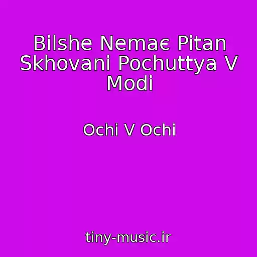 کاور آهنگ Bіlshe Nemaє Pitan Skhovanі Pochuttya V Modі از Ochі V Ochі