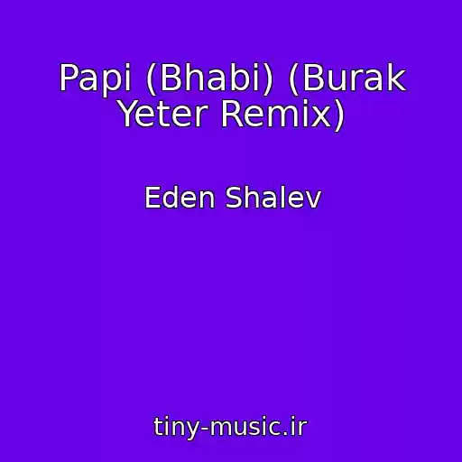 کاور آهنگ Papi (Bhabi) (Burak Yeter Remix) از Eden Shalev
