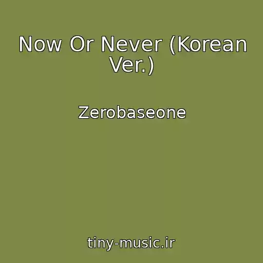 کاور آهنگ Now Or Never (Korean Ver.) از Zerobaseone