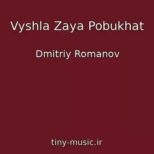 کاور آهنگ Vyshla Zaya Pobukhat از Dmitriy Romanov