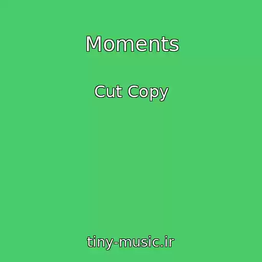 کاور آهنگ Moments از Cut Copy