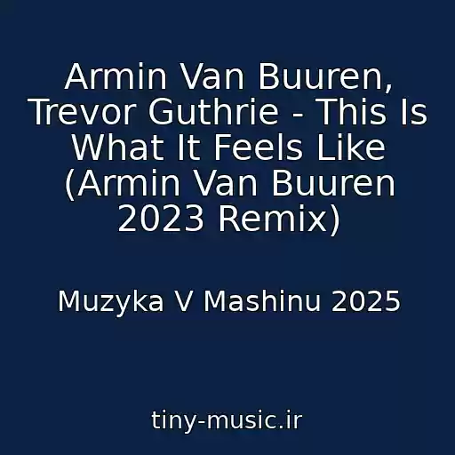 کاور آهنگ Armin Van Buuren, Trevor Guthrie - This Is What It Feels Like (Armin Van Buuren 2023 Remix) از Muzyka V Mashinu 2025