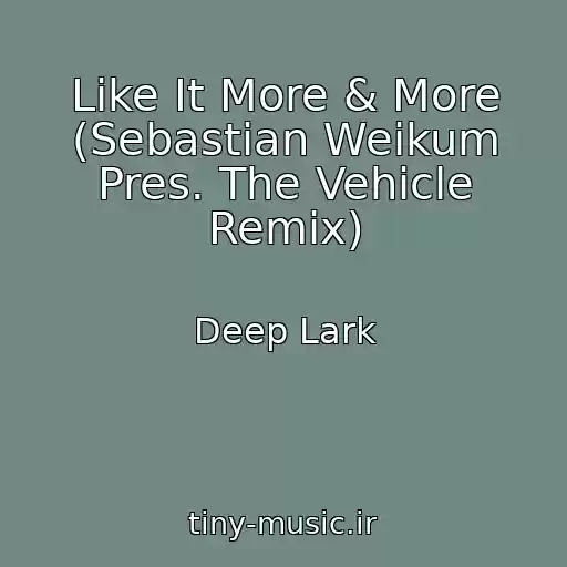 کاور آهنگ Like It More & More (Sebastian Weikum Pres. The Vehicle Remix) از Deep Lark