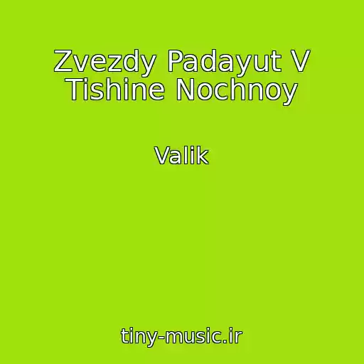 کاور آهنگ Zvezdy Padayut V Tishine Nochnoy از Valik