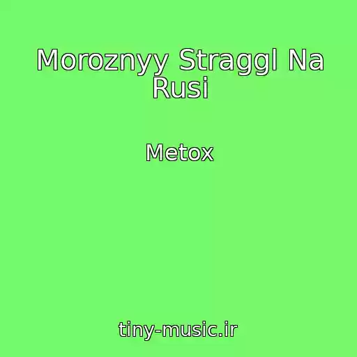کاور آهنگ Moroznyy Straggl Na Rusi از Metox