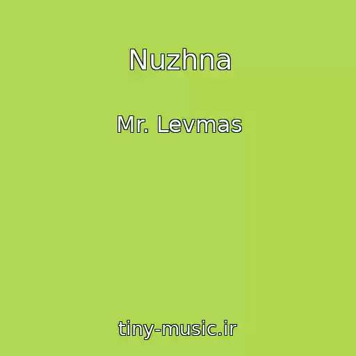 کاور آهنگ Nuzhna از Mr. Levmas