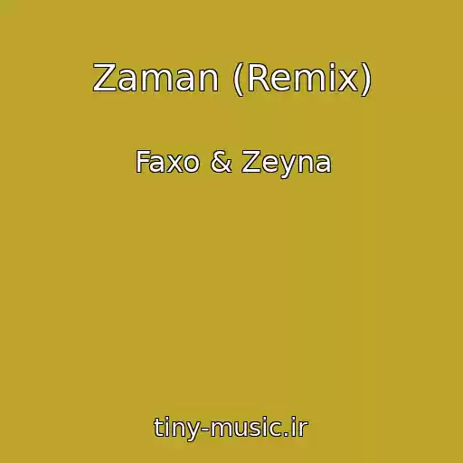 کاور آهنگ Zaman (Remix) از Faxo & Zeyna